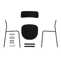 Chaise de salle à manger moderne en plastique PP avec pieds en métal pour restaurant, café, maison, bureau