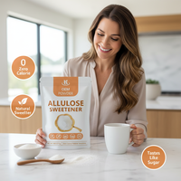 Dolcificante Alimentare a Zero Calorie, Sostituto dello Zucchero, Ingrediente per Dolci e Bevande, Polvere di Allulosio