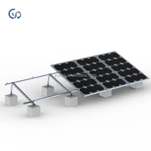 Yuens OEM Suporte triangular fixo para telhado plano fotovoltaico Estrutura de montagem solar Alumínio AL6005-T5 Sistema de base de cimento