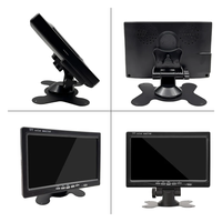 Monitor de Cámara de Visión Trasera LCD TFT a Color HD de 7 Pulgadas y 12V 24V con Altavoz Integrado para Camión y Caravana