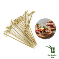 Brochettes en bambou vert pour apéritifs, certifiées FDA/LFGB, fabriquées en usine FSC/ISO, pics à cocktail en vrac