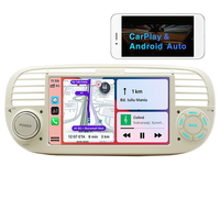 Autoradio multimédia IPS 7 pouces pour tableau de bord, lecteur sans fil Carplay Android Auto Mp5 pour Fiat 500, autoradio Android
