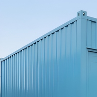 Maison conteneur modulaire pliable de 20 pieds en acier préfabriqué, cabine portable pour bureau, habitation ou camping