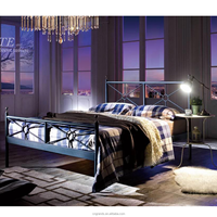 Lit simple tout acier de style nordique pour chambre d'enfant, usine, dortoir scolaire, appartement, maison résidentielle, mobilier pour enfants et adultes