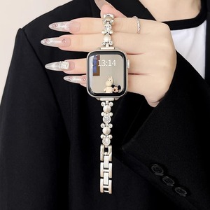 Women's fashion summer <strong>apple</strong> metal bracelet, suitable for iwatchs9/s10 strap ise2 <strong>s8</strong> s7 <strong>watch</strong> strap girls s6s5 bracelet - Product Image 1