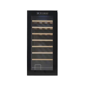 Refroidisseur de vin 32 bouteilles d'une capacité de 93L Réfrigérateur électrique autoportant en acier inoxydable pour bar, cuisine, usage domestique ou hôtel - Product Image 1