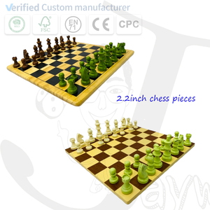 2.2in <strong>Unique</strong> Wooden <strong>Chess</strong> <strong>Set</strong> for Children New Design Unfolding Board Colorful Checkers Tic-Tac-Toe Includes Concept <strong>Unique</strong> Box - Product Image 6