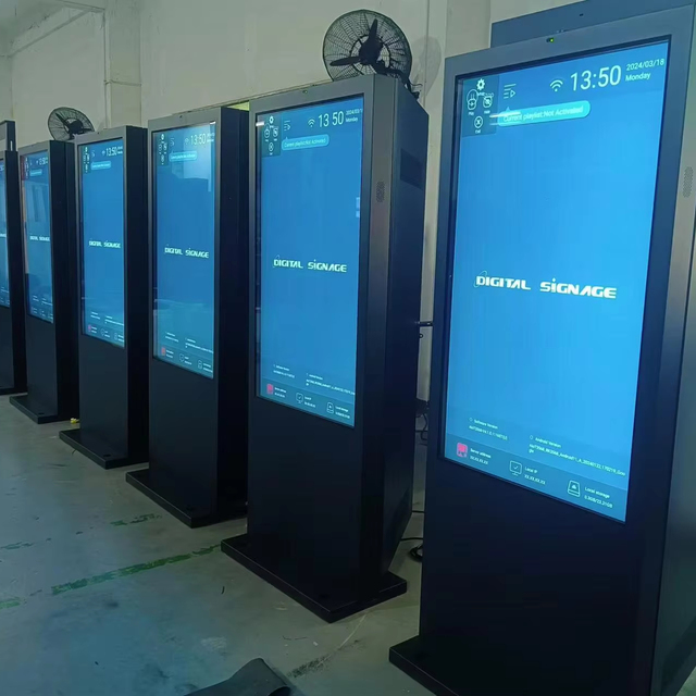RGX Best Selling LCD Player Kiosk Vertical Totem Foor Standing Outdoor Street Touch Signage Machine App Ads Digital Lcd Display