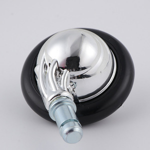 Roulettes universelles pour meubles, roue en polyuréthane de 60 mm, frein silencieux, fixation sur tige, pour chaises de salon - Product Image 1