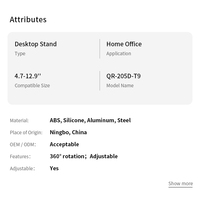 Nouveau support de tablette en alliage d'aluminium à dégagement rapide, rotation à 360 degrés, support de bureau réglable, support de bureau à domicile, iPad Soporte Para Tableta
