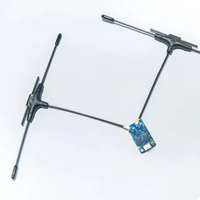Récepteur BAYCKRC Gemini ELRS RX 915MHz 2.4G à double antenne avec diversité de fréquence pour avions RC, ailes fixes, drones et projets DIY