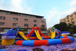 Parc aquatique terrestre gonflable d'usine Comprar Parque Acuatico Hinchable parc aquatique gonflable <span class=keywords><strong>avec</strong></span> <span class=keywords><strong>piscine</strong></span> - Product Image 3