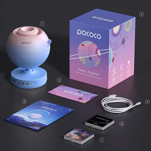 <span class=keywords><strong>Pococo</strong></span> Galaxy Lite เครื่องฉายดาวบนท้องฟ้าจำลองในบ้านไฟกลางคืนที่เต็มไปด้วยดวงดาวจริงสำหรับบรรยากาศในห้องนอน - Product Image 3