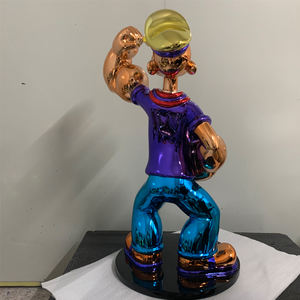 Vibrant <strong>Popeye</strong> with Red <strong>Shirt</strong> Resin Statue Accent for Home Decor 6 X 13" X 17"H - Product Image 6