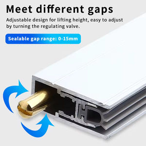 Soluzione Premium di isolamento acustico e riduzione del tiraggio in alluminio <span class=keywords><strong>porta</strong></span> automatica inserto inferiore trasparente per <span class=keywords><strong>porta</strong></span> esterna striscia di tenuta inferiore - Product Image 3
