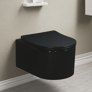 Nhà máy thiết bị vệ sinh gốm treo tường treo nhà vệ sinh phòng tắm <span class=keywords><strong>WC</strong></span> đình chỉ sứ đen tường treo nhà vệ sinh cho khách sạn - Product Image 1