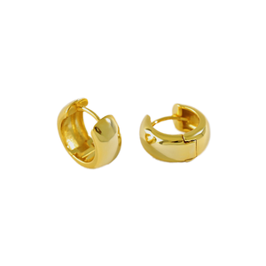 Pendientes de Aro Triangulares Góticos de Plata 925 y Oro 18K con Circonitas para Mujer, Estilo Hip Hop, Ideales para Bodas, Fiestas y Regalos - Product Image 1