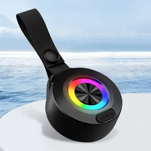 2024 Hot Selling Subwoofer 360 Degree Stereo Surround Sound IPX5 Waterproof Portable Wireless Bluetooth Speaker With Lanyard