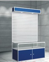 Vitrine de présentation LED pour extensions capillaires, étagère à perruques, support de présentation pour lots de mèches, présentoirs modernes pour salons et magasins