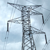 Tour en acier autoportante galvanisée à chaud 35 kV 110 kV pour projet d'infrastructure de transmission de signal télécom