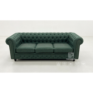 Canapés de salon modernes et minimalistes en tissu, design Chesterfield vert de luxe, nouveau design rectangulaire 01, canapé moderne et minimaliste en tissu S - Product Image 1