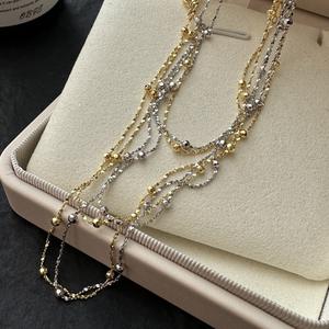 S925 Pure Silver Antique Style Full Diamond Cross Pendant <b>Necklace</b> <b>Sweet</b> Cool Light Luxury Retro Fashion Layered <b>Necklaces</b> - Product Image 2