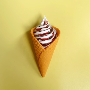 Cono de Waffle Decorativo de Vainilla para Helado Suave, Imitación de Comida, Falsa Mermelada, Publicidad, Fruta, Regalos Promocionales para Negocios - Product Image 6