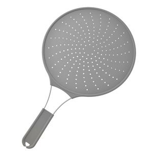 Filtro de aceite de silicona, colador redondo con mango para uso en la cocina, reutilizable - Product Image 1