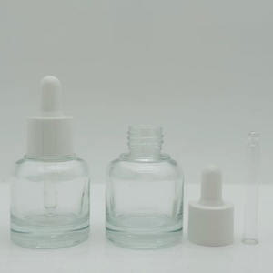 Frasco cuentagotas de aceite esencial de vidrio gris claro con logotipo personalizado, 20ml, 30ml, frascos de pipeta de suero vacíos de 1 oz con cuentagotas - Product Image 6