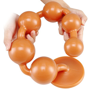 Liquid Silicone Oversized Dragon Ball Anal Expansion Plug Suction Cup Backward Wear <b>Adult</b> <b>Toys</b> Female Sex - Product Image 1