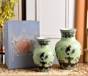 5 couleurs, grands et petits pots à fleurs contemporains en porcelaine pour la décoration intérieure - Vase de table de luxe - Product Image 2