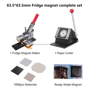 Kit de Máquina para Hacer Imanes Rectangulares para Refrigerador de 50*50MM con Cortador de Papel y Materiales para Imanes - Product Image 3