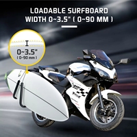 Porte-planches de surf en aluminium léger, à fixer pour transporter en toute sécurité des planches de surf, des scooters, des cyclomoteurs, des porte-vélos