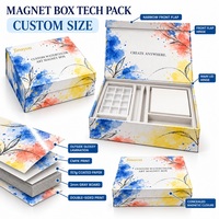 Boîte magnétique personnalisée pour l'art de l'aquarelle |   Emballage créatif rigide imprimé pour kit