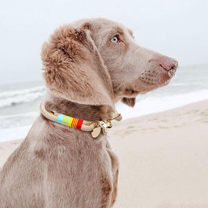 Direct Factory Custom Christmas Seasonal Edition P-Chain Handmade <strong>Dog</strong> &amp; Cat <strong>Collar</strong> Luxury Adjustable Nylon <strong>Charms</strong> Outdoor - Product Image 4