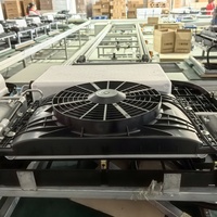 Climatiseur de toit électrique 12V 24V pour cabines de camions et tracteurs, nouveau système de refroidissement AC pour stationnement avec radiateur