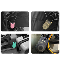 Candado de Cable de Acero Retráctil de 3 Dígitos, Candado de Combinación con Contraseña Ajustable para Equipaje, Mochila, Casco