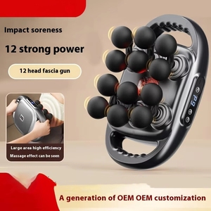 Masajeador de relajación muscular multifuncional inalámbrico de 12 cabezas para hombres y mujeres, Facia especial, pistola corporal, membrana para el cuello, características de calor - Product Image 5