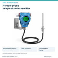 Transmitter Suhu HART Pt100 4-20mA Sensor Cerdas Akurasi Tinggi untuk Kontrol Proses Industri