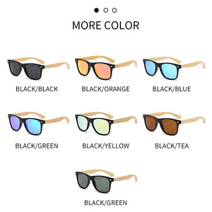 Custom Logo 2026 Fashion Men Women Square Polarized <b>Sun</b> Glasses Wood <b>Shades</b> UV400 Mirrored Lenses Wooden Frame Sunglasses - Product Image 5