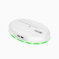 Support de chargeur avec ventilateur de refroidissement RGB pour PS5 Slim/Pro, support vertical, station d'accueil de charge rapide pour console PlayStation 5