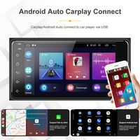 Autoradio Android 7 pouces, autoradio, stéréo de voiture, CarPlay et Android Auto, GPS, WIFI, BT, FM, RDS, audio haute fidélité pour Toyota Corolla