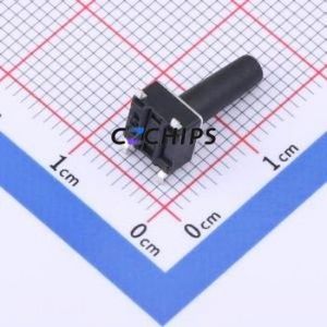 TSD003A13526A Tactile Switch SMD,6x6mm Switch Round Button 2.6N Vertical Mount 6mm - Product Image 2