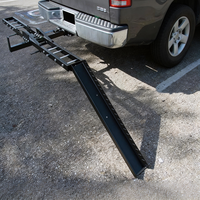 Porte-moto avec rampe pour récepteur de 2 pouces, capacité 500 LBS, pliable, en acier robuste, pour vélos et scooters, compatible SUV, camion et pick-up