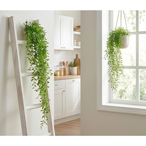 Planta Artificial Colgante, Enredadera Decorativa Verde para Hogar, Oficina, Balcón, Estante de Pared, Decoración Interior y Exterior - Product Image 3