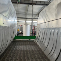 QD-2200 tunnel de bouteille de yaourt Type à vapeur Machine de pasteurisation des aliments Pulvérisation de jus naturel Bière Petit tunnel pasteurisateur