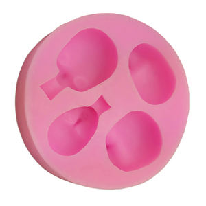 गोल रूपरेखा क्लासिक 3 डी आधा गुड़िया चेहरा डिय सिलिकॉन केक - Product Image 3