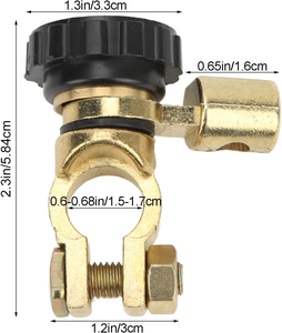 Interrupteur de coupure à vis pour <span class=keywords><strong>batterie</strong></span> de <span class=keywords><strong>voiture</strong></span>, en laiton, 24V, pour l'audio automobile - Product Image 5