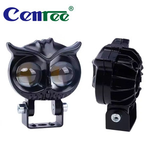 Owl thiết kế dual-màu Led Xe Máy Đèn lái xe phụ trợ Đèn sân khấu và đèn sương mù với đèn pha Laser - Product Image 2