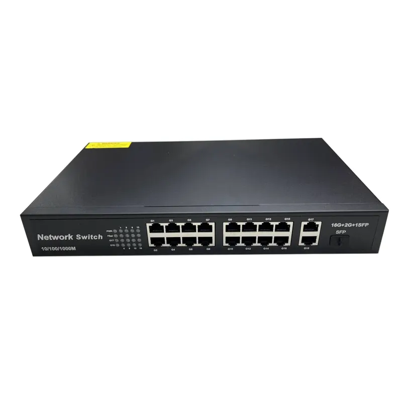 Interruttore di rete prezzo di fabbrica con i prezzi router di rete switch 16 porta rj45 cavo di rete twisted pair switch